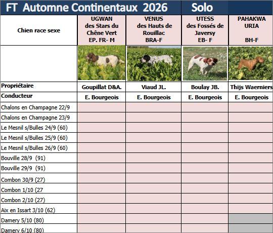 Saison GT continentaux