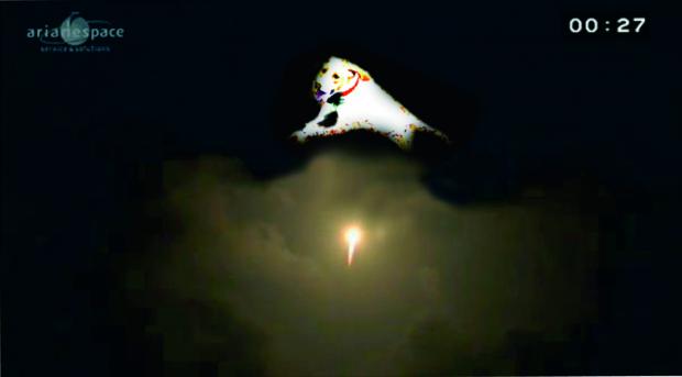 En direct du centre spatial guyanais de Kourou...